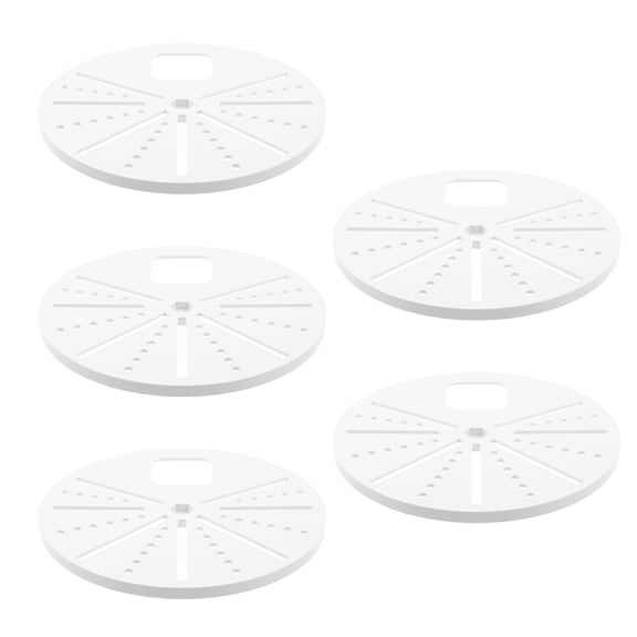 USHOBE 5Pcs White Security Camera Mount Ceiling and Wall Mountable for Outdoor Installation Plastic Alloy