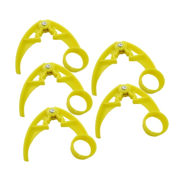 USHOBE 5 Pcs Yellow Nutcracker Shell Opener Pliers, Non- Handle Clamp Kitchen Tool for Walnuts, Pecans, Hard Nuts