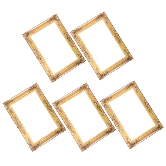 USHOBE Golden Paper Photo Frame Props for Decor DIY Party Accessories