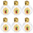 USHOBE 6 Pack Mini Holy Water Bottles 15 ml Crystal Glass Reusable ...