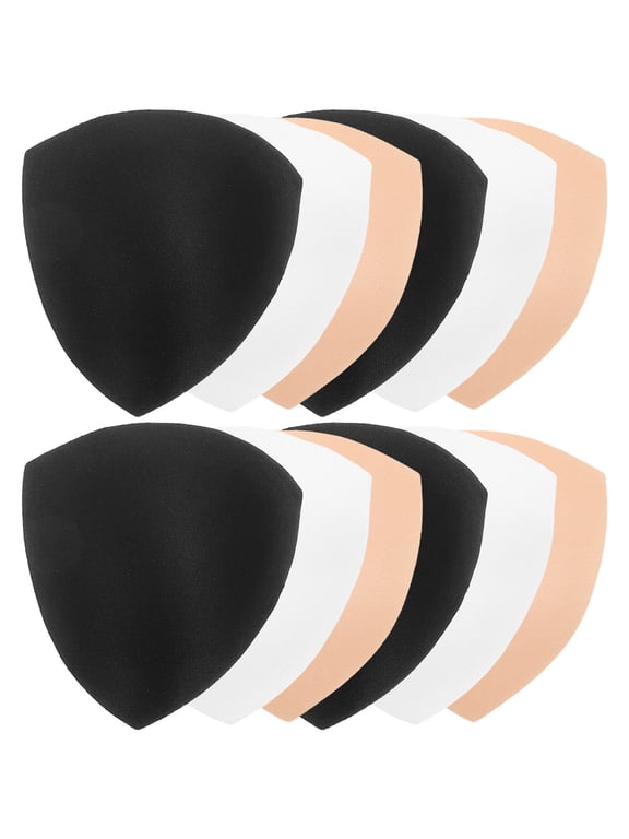6Pairs Bralette Pads Inserts Round Shape Material Underwear Accessory