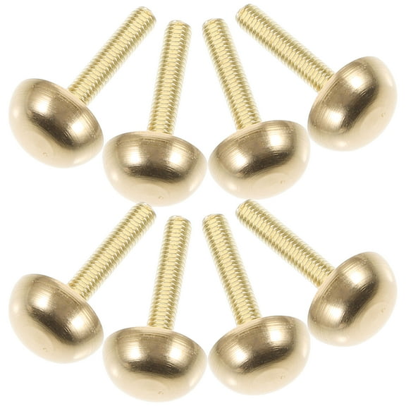 USHOBE 8Pcs Mirror Screws with Decorative Caps for Glass Furniture and Crafts Cabinet Hardware