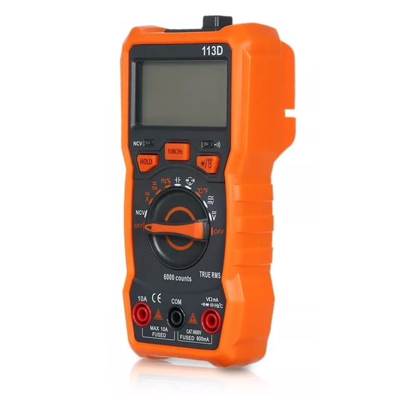 USHOBE Automatic Multimeter Digital Orange for Electrical Testing High Precision Volt Meter Tool