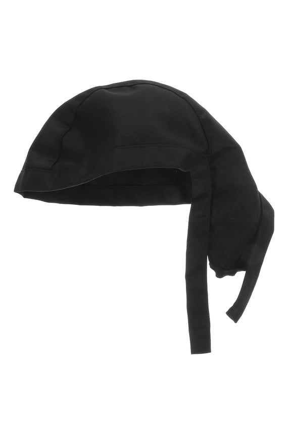Black Cotton Kitchen Chef Hat Perfect for Restaurant Uniforms and Serving Staff Comfort
