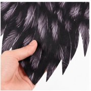 USHOBE Black Nonwoven Fabric Wings Accessory, 1 Pack Lightweight Costume Wing Decor for Crafts, Party Dress Up Supplies