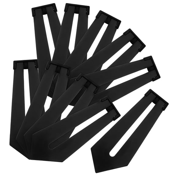 USHOBE Black Plastic Photo Frame Back Support for Home and Office 10Pcs