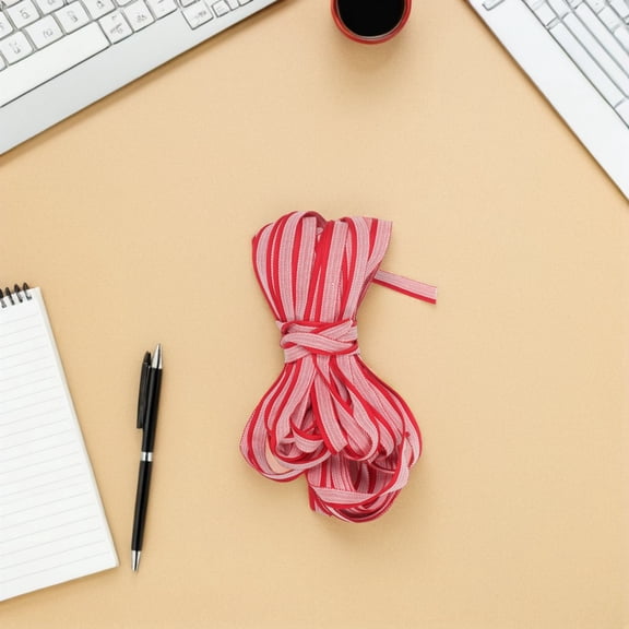 USHOBE Red Polyester Bookbinding Ribbons for DIY Seamless Craft Bonding