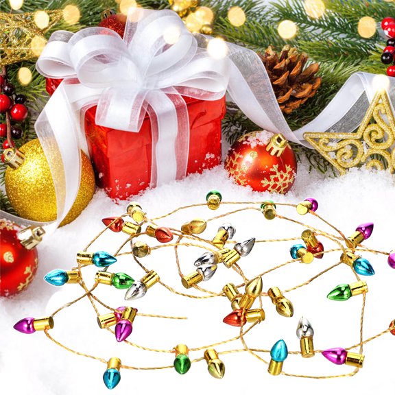 USHOBE ng Lights Fake Miniature ng Light Multi-colored 4-Pcs Plastic Decoration