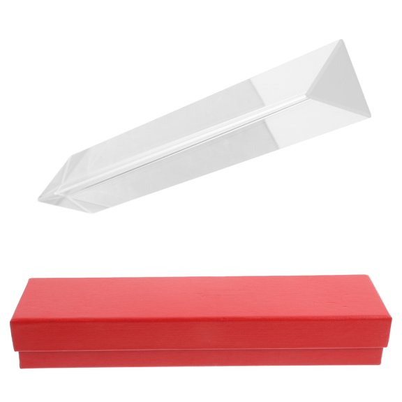 USHOBE Clear Crystal Prism for Photography, Optical Effects, Physics Education and Science Experiments, Versatile Educational Tool