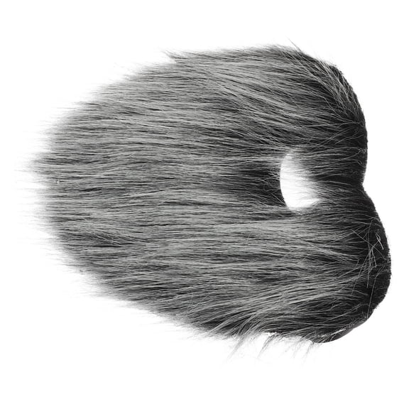 USHOBE Realistic Beard For Masquerade Gray Black 1Set