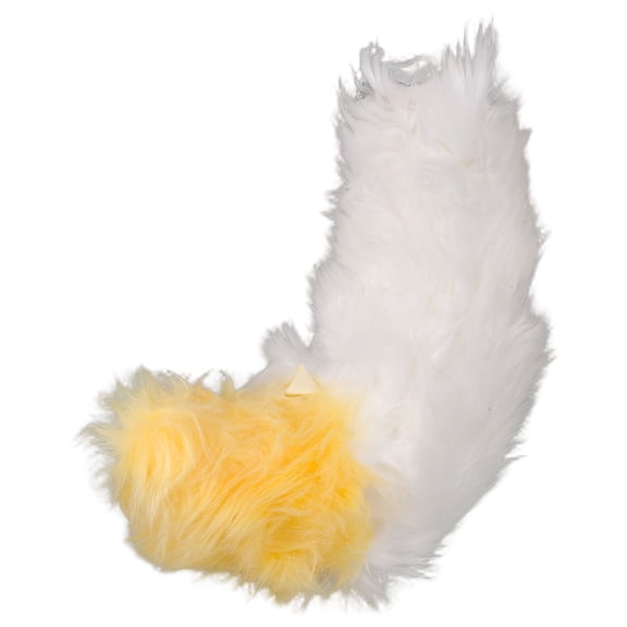 USHOBE Realistic Furry Fox Tail Multicolor Plush for Cosplay, Soft Fluffy Adjustable Belt
