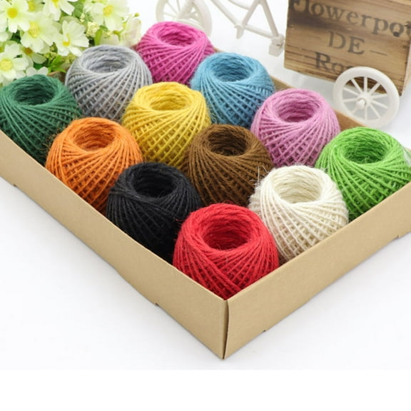 USHOBE Green Garden Twine Rope for Crafts Wedding Decorations 2Pcs 6.50X6.00X6.00Cm