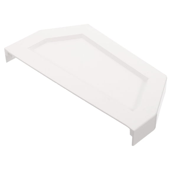 USHOBE Gutter End Cap 1Pcs Large End Cap White PVC Efficient Drainage For Roof Gutters And Downspouts