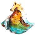 USHOBE Hand Blown Glass Sea Shell Sculpture Multi Color Coastal Home ...