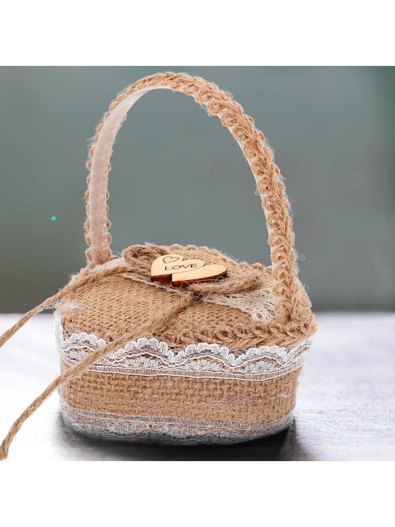Wedding Ring Box Light Yellow Wooden and Fabric Storage Organizer