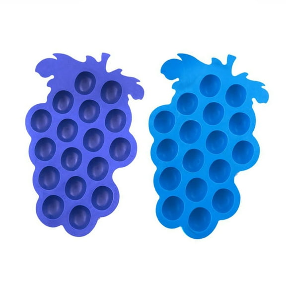 USHOBE Ice Mould Grapes Shaped Ice Cube Tray Silicone Rubber for Home Users in Kitchen Use 1Set