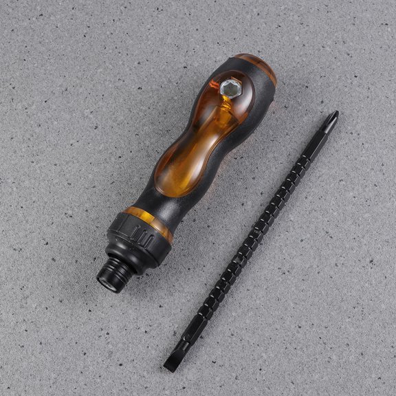 USHOBE Magnetic Ratchet Cross Head Screwdriver Adjustable Telescopic Steel