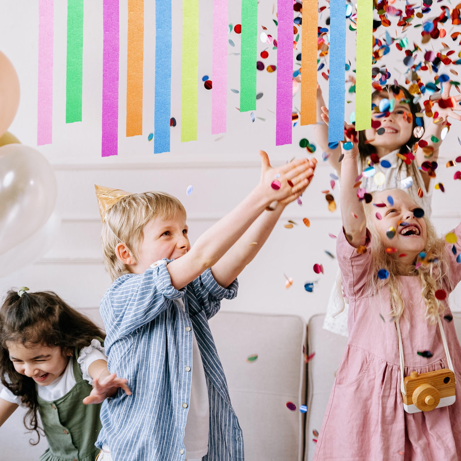 USHOBE Neon Party Accessories Assorted Color Crepe Paper Rolls Ushobe ...