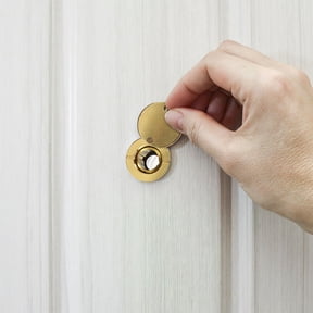 USHOBE Stainless Steel Door Viewer with Clear Glass Lens and Golden for Improved Door Privacy and Security