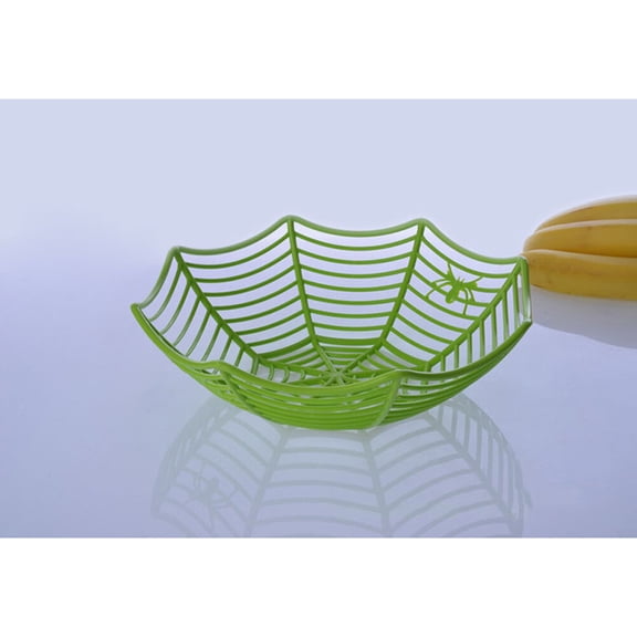 USHOBE Spider Web Fruit Bowl PP for Home and Restaurant Candy Snacks