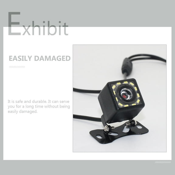 USHOBE Car Camera 150-Degree Viewing Angle Eliminate Blind Spots Black