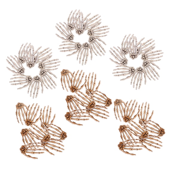 USHOBE Party Favor Skeleton Hand Paper 6Pcs