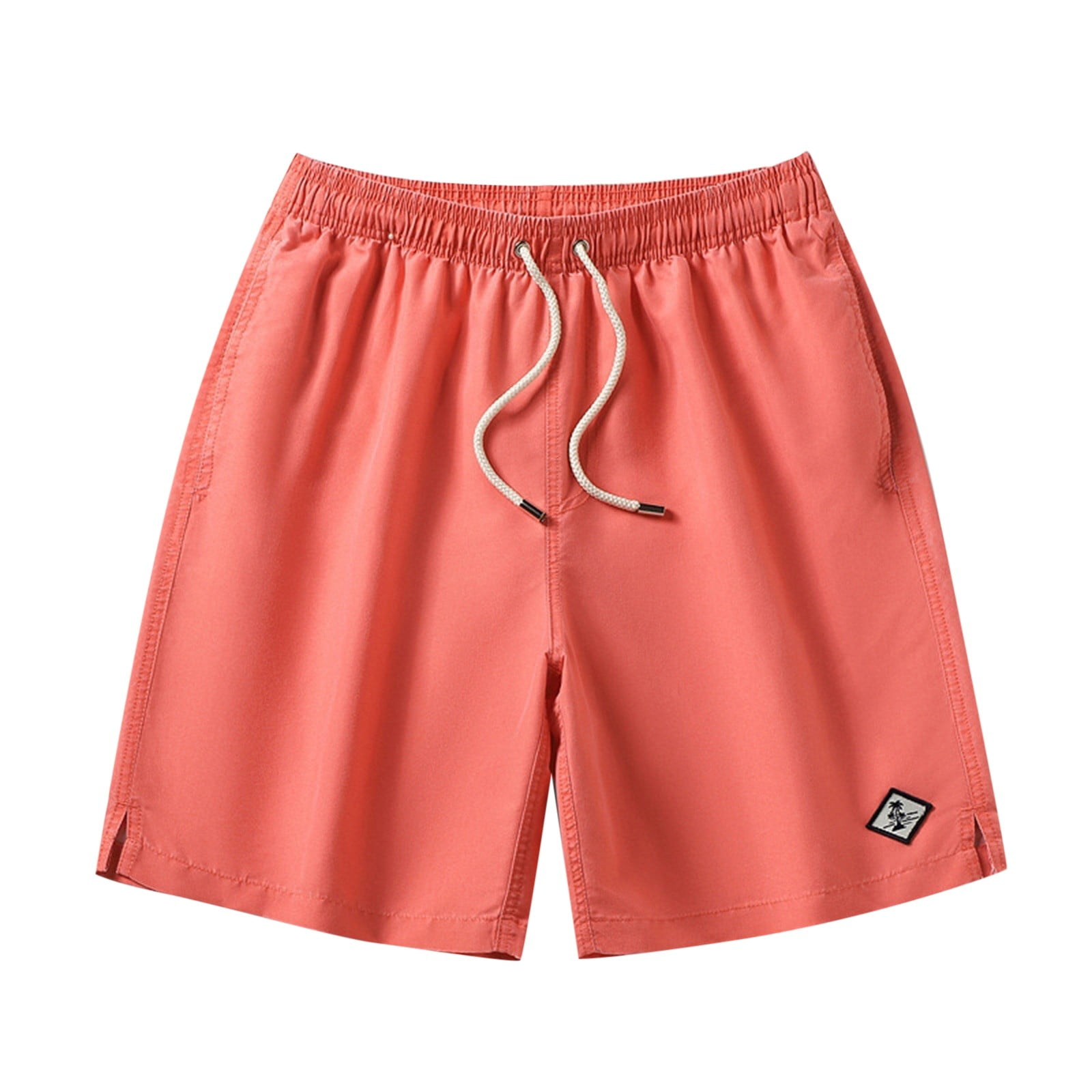 USHUN Men's Cargo Shorts 9 Inch Inseam Biker Shorts with cell phone