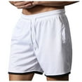 USHUN Mens Casual Shorts Elastic Waist Crz Yoga Shorts Performance