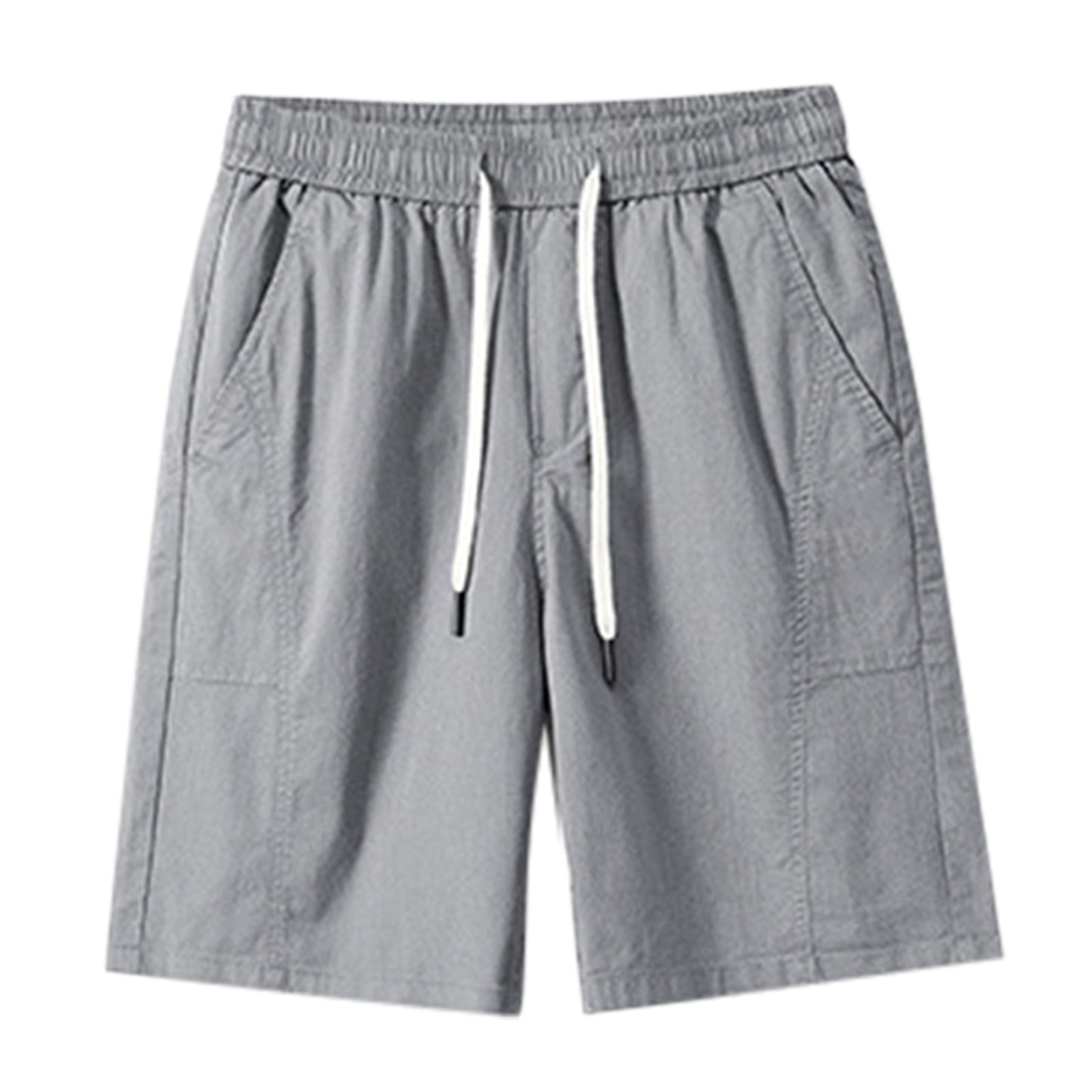 USHUN Mens Workout Athletic Shorts with Zipper Pockets Hiking Camo