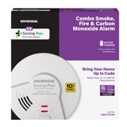 Universal Security Instruments, Sensing Plus, Combo Smoke, Fire, and Carbon Monoxide Alarm, Multi-Criteria, with 10-Year Battery