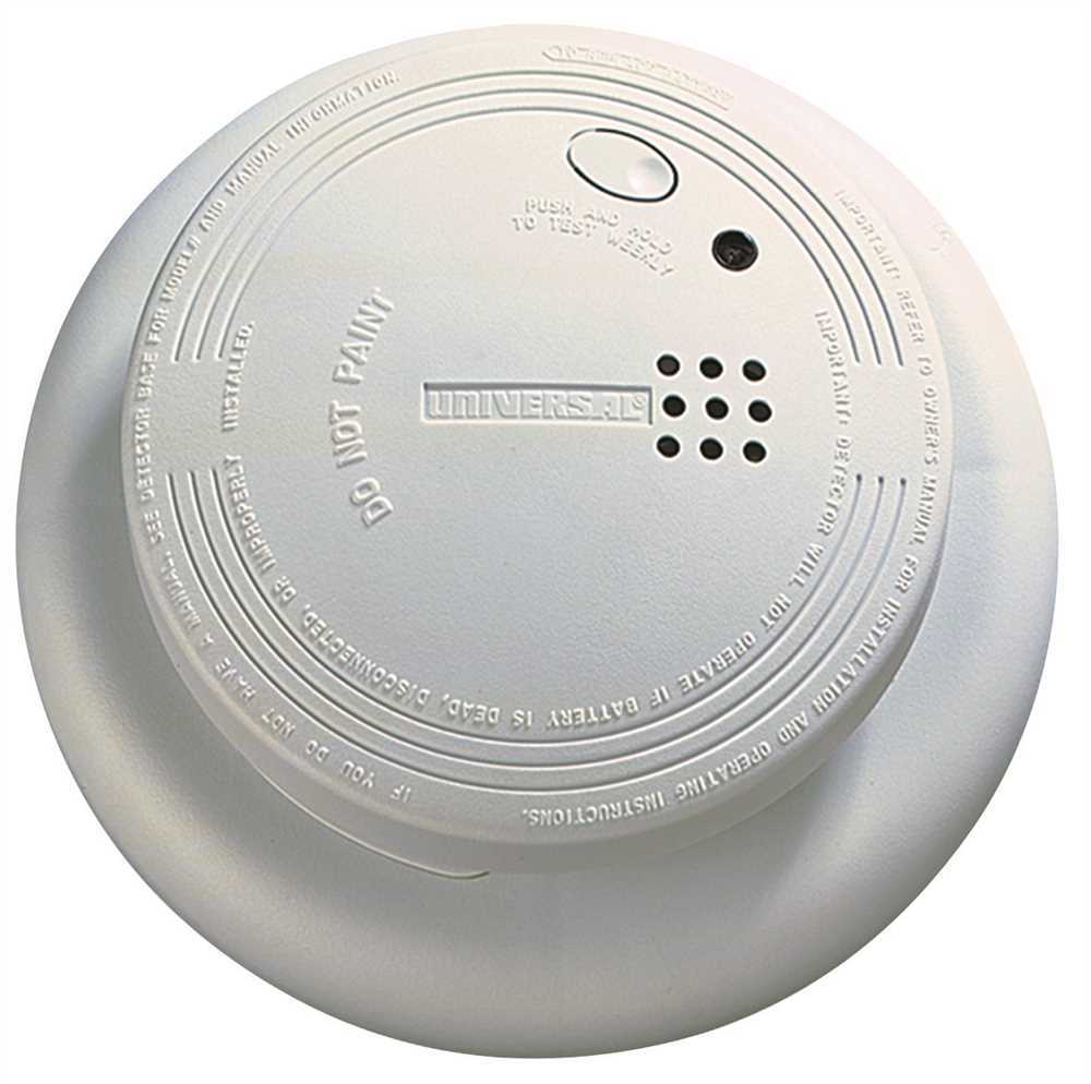 USI SS-901-LR-6P PHOTELECTRIC SMOKE & FIRE ALARM DC 9 VOLT - image 1 of 6
