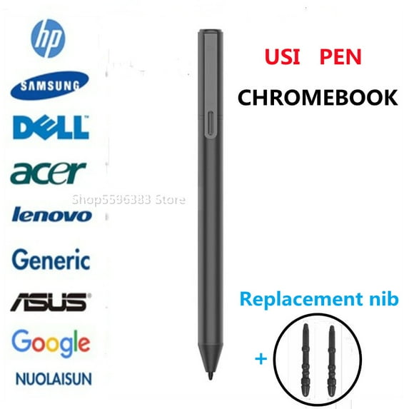 USI Stylus Pen For HP Chromebook x360 13c 14c 12b 14b Elite C1030 Chromebook x2 11 Laptop Tablet Stylus With spare nib
