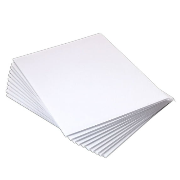 USI WrapSure Foam Pouch Board, 9x11-1/2", 3/16" Thick, Gloss, White, 10//Box