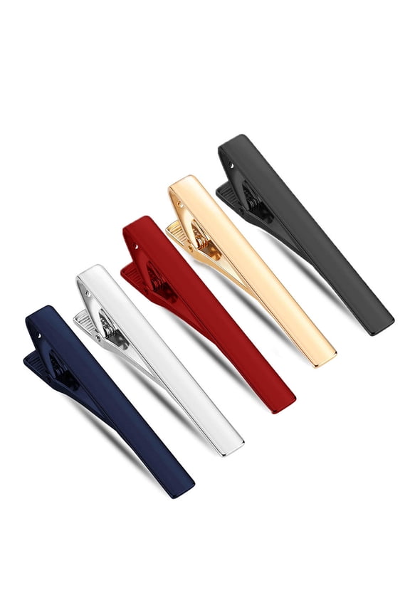 Tie Pins,Men's Glossy Tie Clip - Tie Bar Gift for Father Husband Boyfriend - Perfect for Weddings Business Meetings Parties Daily Wear