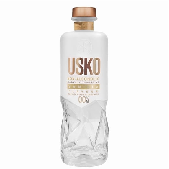 USKO Vanilla Non Alcoholic Vodka 700ml USKO Non Alcoholic Spirits 0.0% ABV. Flavored Vodka Alternative by Spirits of Virtue Imported by Think Distributors