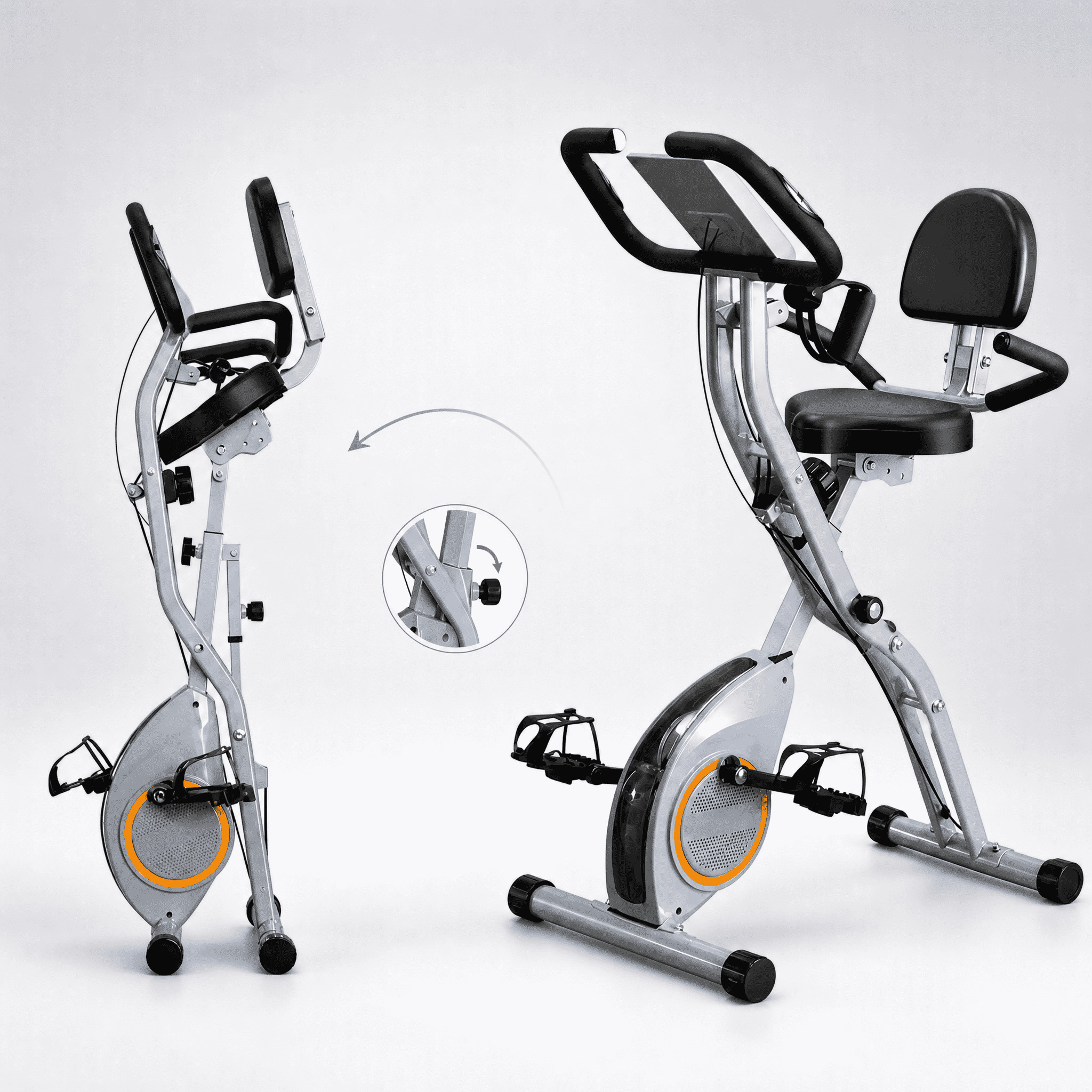 USLIM 5-in-1Exercise Bike, Precision Magnetic Stationary Cycling Bike, 300 lb Capacity