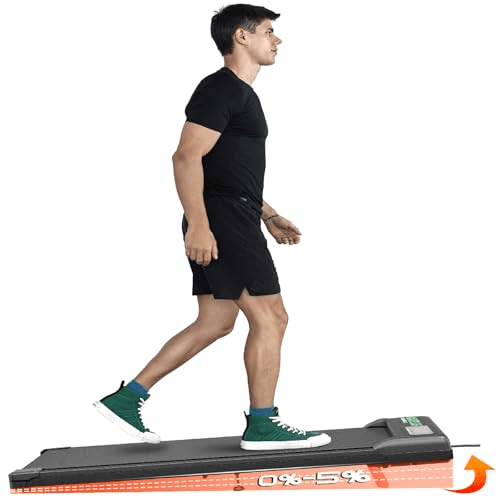 USLIM Under Desk Treadmill Walking Pad with Incline, 3.0HP Motor, Remote Control, LED Display, Portable Compact Treadmill for Home Office, 350 lb Capacity