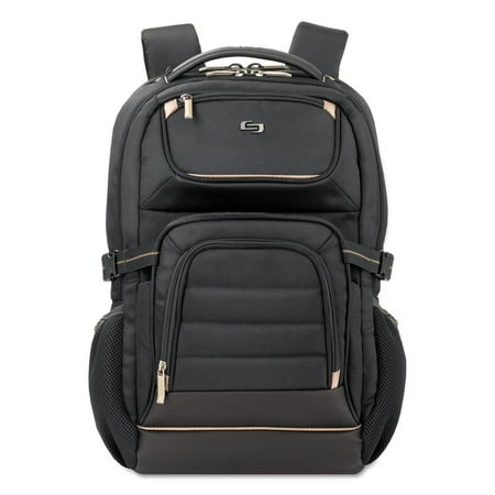 USLPRO7424, US Luggage Pro Backpack, 1, Black,Gold