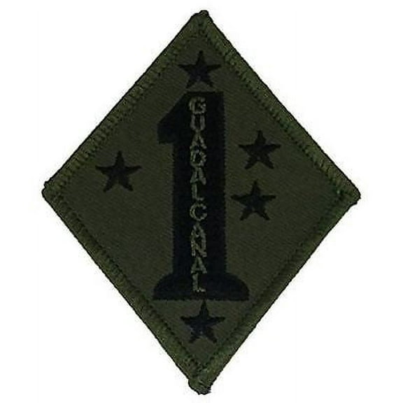 USMC 1ST FIRST MARINE DIVISION MARDIV GUADALCANAL PATCH OD OLIVE DRAB GREEN