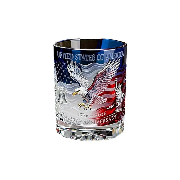 USMC 250th Anniversary Whiskey Glass, United States Marine Corps 1775-2026 Commemorative Tumbler,Patriotic vintage glass, a gift for veterans