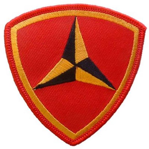 USMC 3rd Division Patch - Multi-Color - 3.13 in. - Durable Fabric