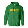 thumbnail image 1 of USMC Athletic Gold Adult Hooded Sweatshirt, 1 of 3