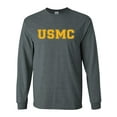 thumbnail image 1 of USMC Athletic Gold Adult Long Sleeve T-shirt, 1 of 3