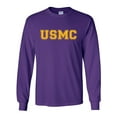 thumbnail image 1 of USMC Athletic Gold Adult Long Sleeve T-shirt, 1 of 3
