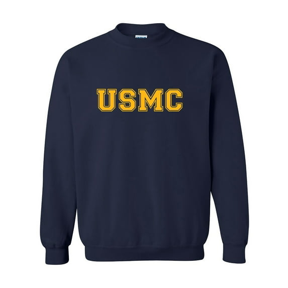 USMC Athletic Gold Crewneck Sweatshirt
