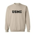 thumbnail image 1 of USMC Athletic Marines Crewneck Sweatshirt in Sand, 1 of 3