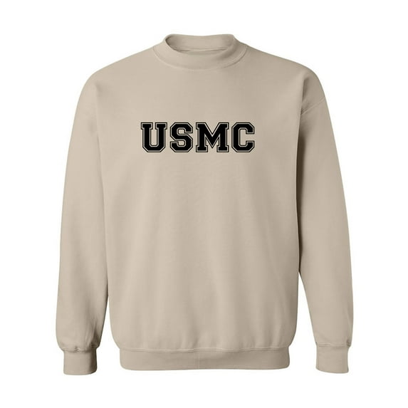 USMC Athletic Marines Crewneck Sweatshirt in Sand