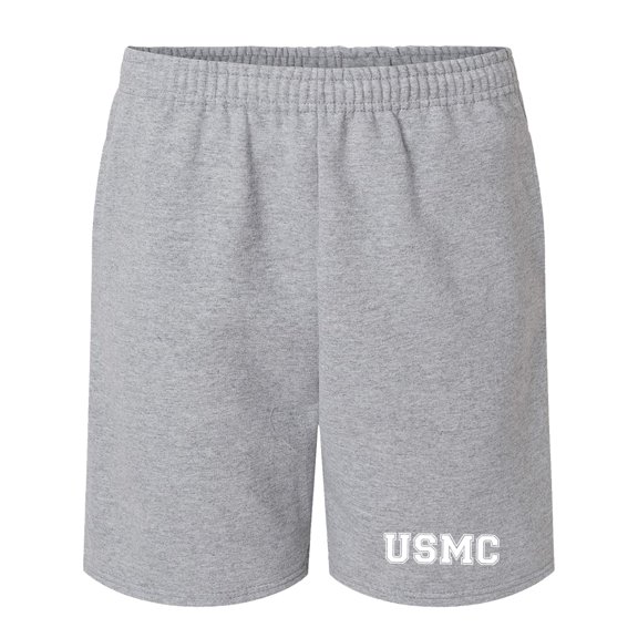 USMC Athletic White Print Super-comfort sweatshorts