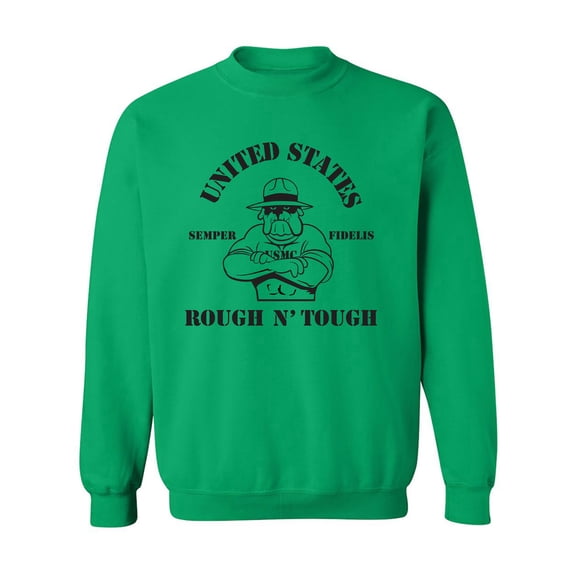 USMC BULLDOG ROUGH N' TOUGH Crewneck Sweatshirt
