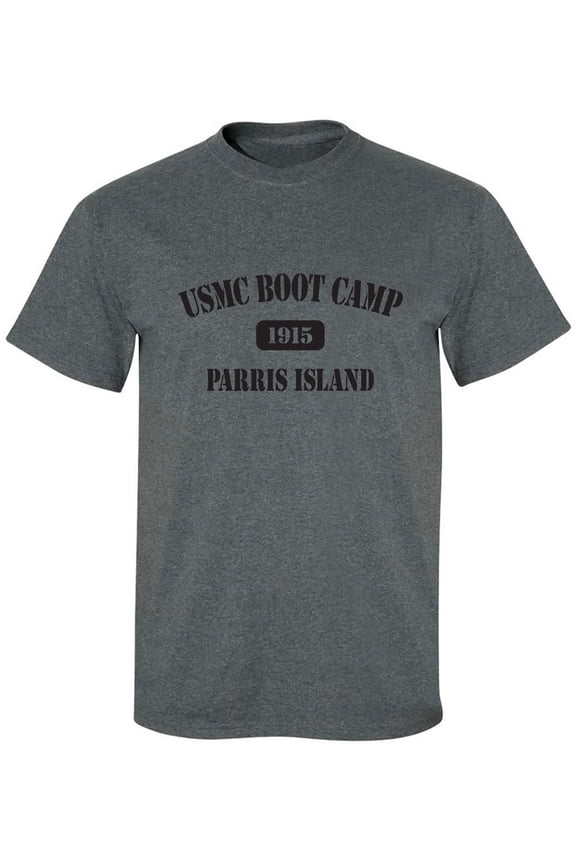 USMC Boot Camp Parris Island Adult Short Sleeve T-shirt